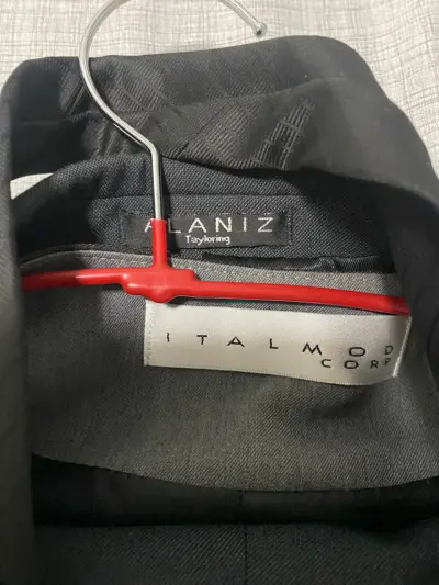 Traje formal negro con corbata Italmoda - miniatura 2