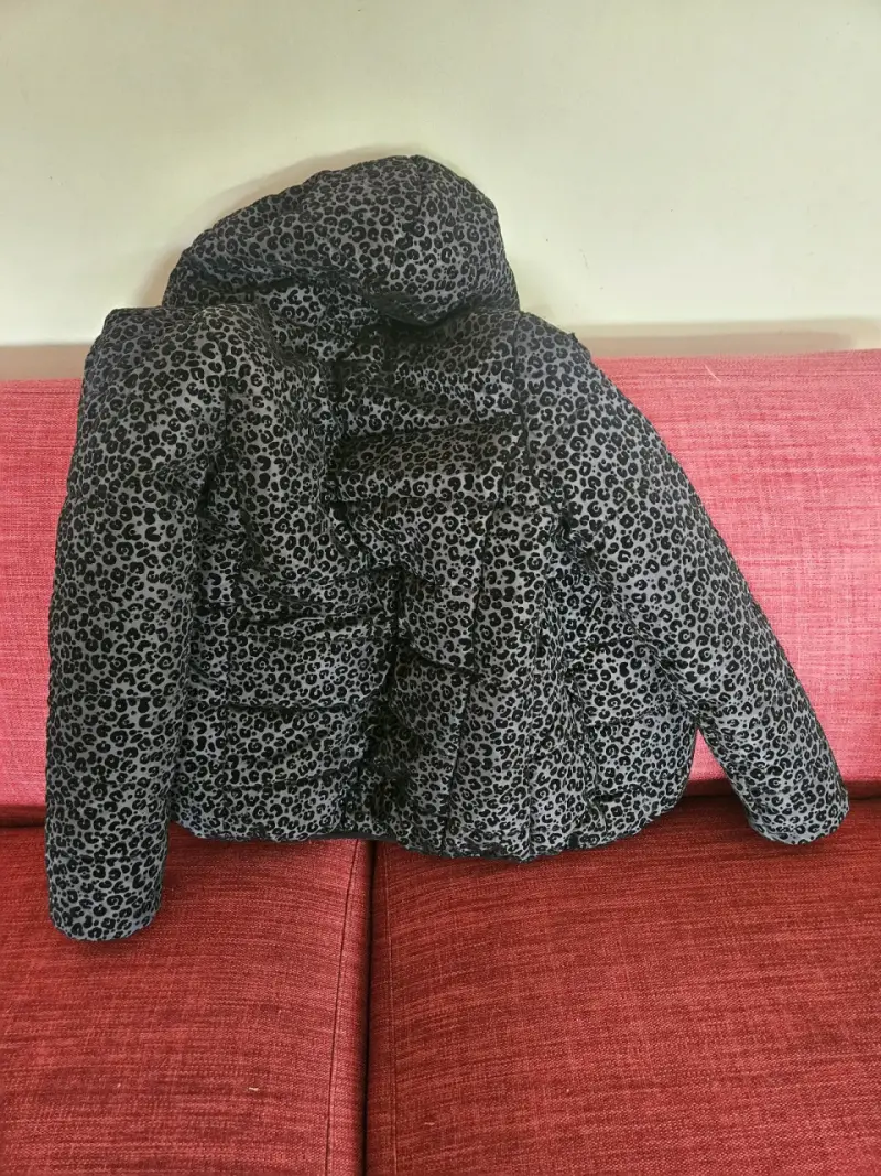 Chaqueta de invierno con estampado de leopardo para mujer - 2