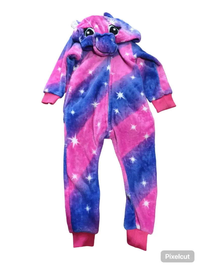 Pijama enterizo infantil unicornio multicolor