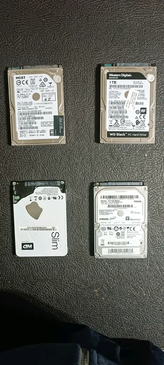Discos duros internos, mecánicos 1TB y 500GB - 1