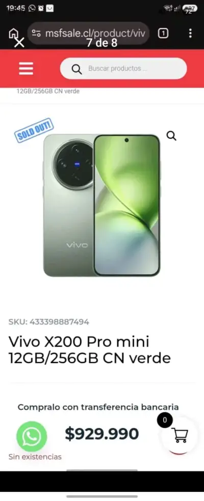 Smartphone X200 Pro Mini con caja original - miniatura 4