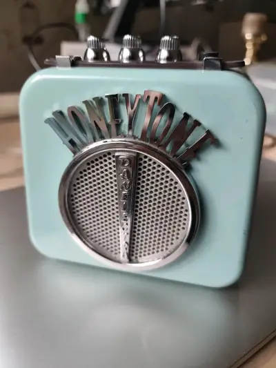 Mini amplificador portátil Honeytone color celeste - miniatura 1