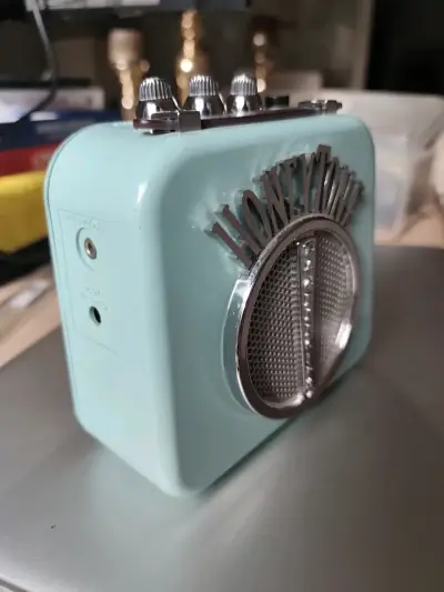 Mini amplificador portátil Honeytone color celeste - miniatura 2