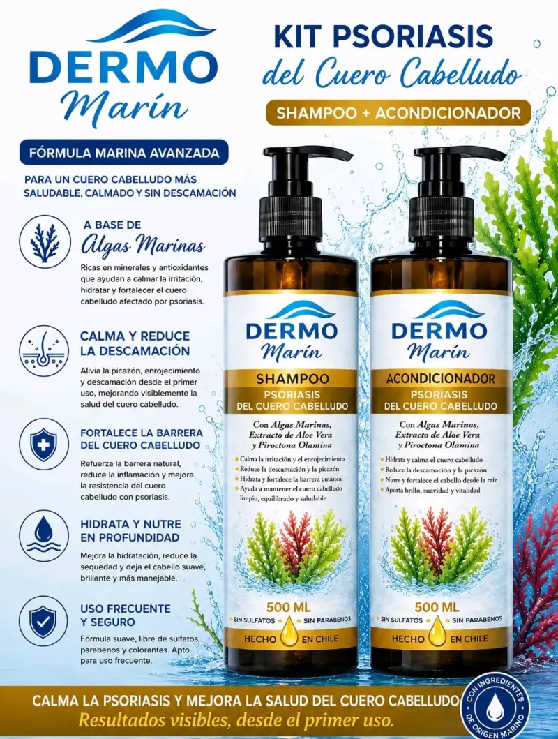 Kit Crecimiento del Cabello Dermo Marin Shampoo + Acondicionador - 2