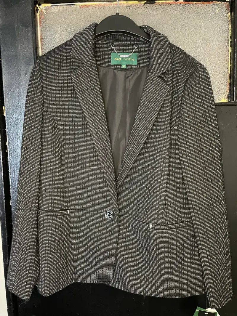 Blazer de mujer Mehta con detalles plateados - 2