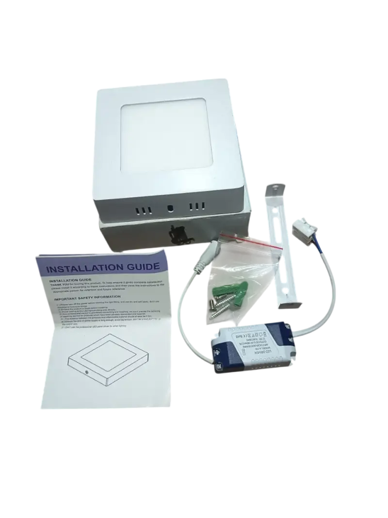 Panel Led Sobrepuesto Cuadrado 6w Neutra - 3