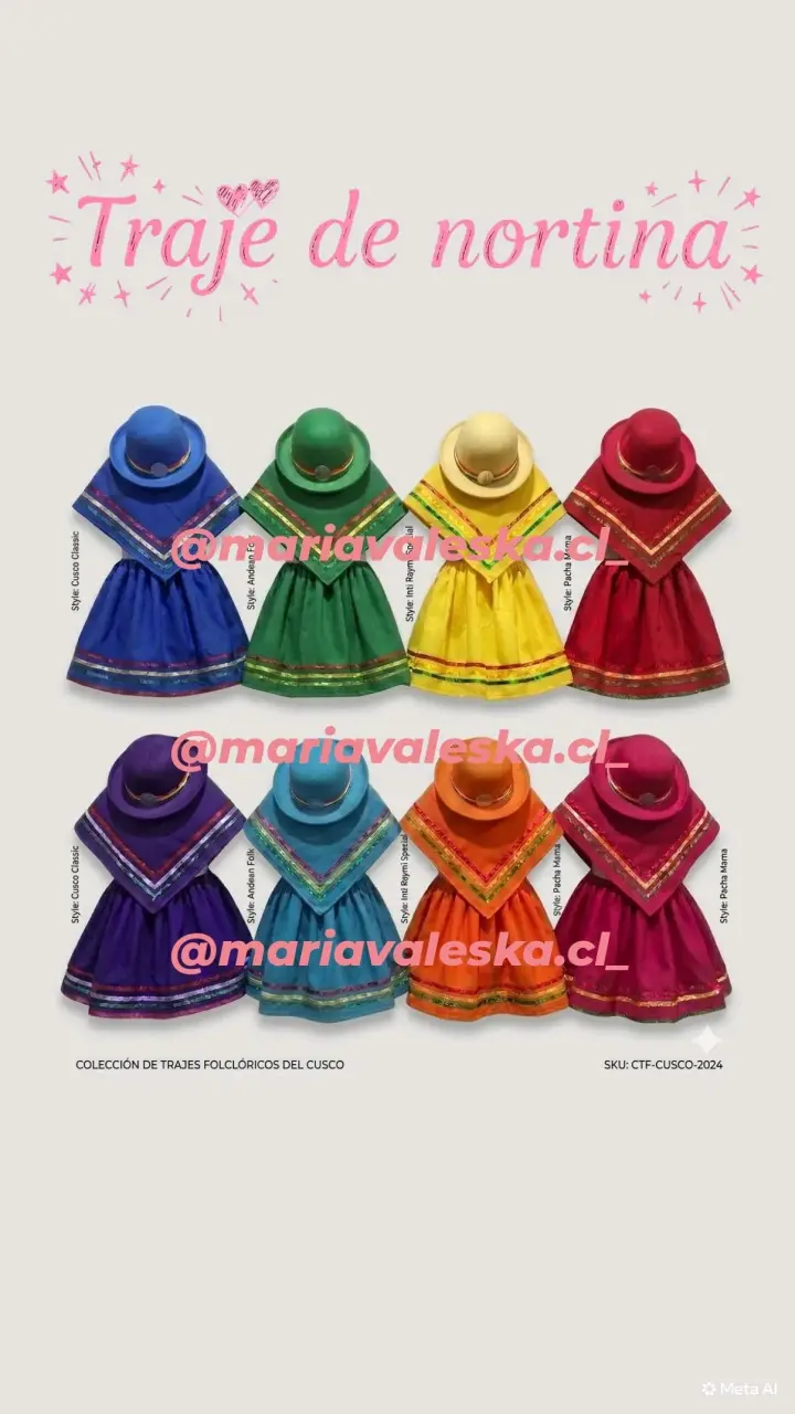 Traje folclórico nortino trajes típicos