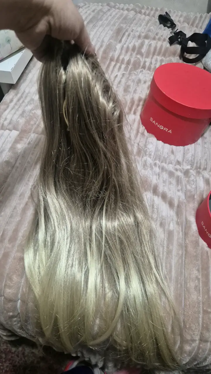Coleta Extensión de cabello rubio natural Sangrá - 1