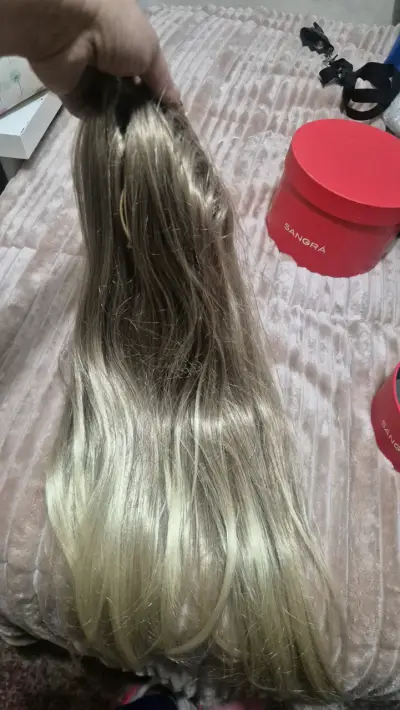 Coleta Extensión de cabello rubio natural Sangrá - miniatura 1