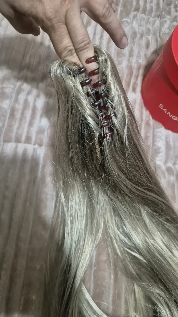 Coleta Extensión de cabello rubio natural Sangrá - 2