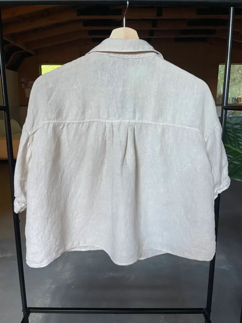 Camisa Lino Zara Mujer Talla M - 3
