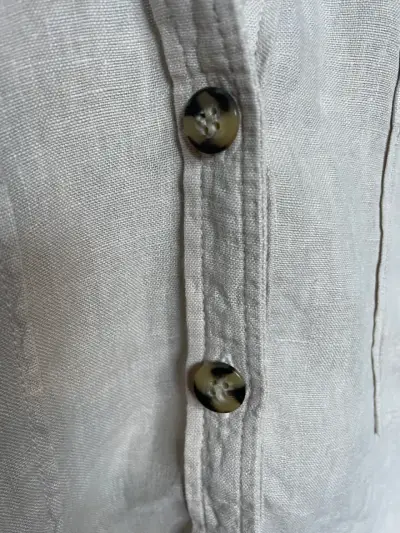 Camisa Lino Zara Mujer Talla M - miniatura 4