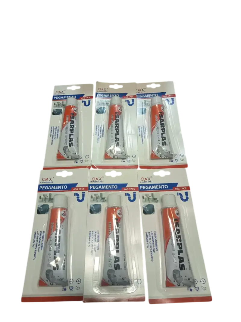 Pack 6 Pegamento Instantaneo PVC 40g Q&X - 1
