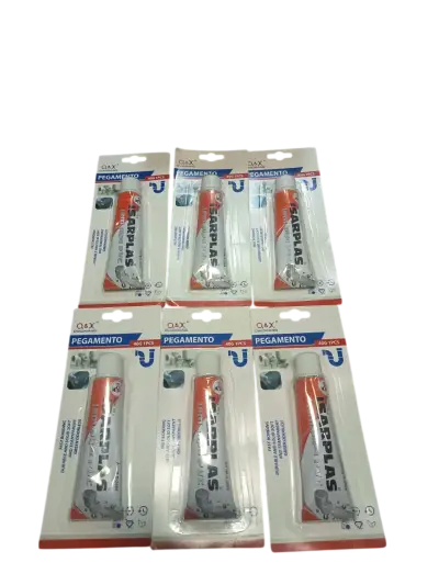 Pack 6 Pegamento Instantaneo PVC 40g Q&X - miniatura 1