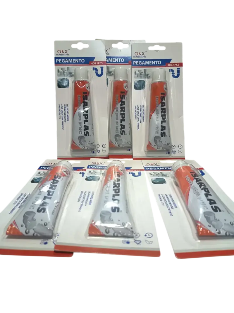 Pack 6 Pegamento Instantaneo PVC 40g Q&X - 2