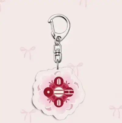 Llavero Arirang  BTS de Acrílico con Diseño Rojo - miniatura 5