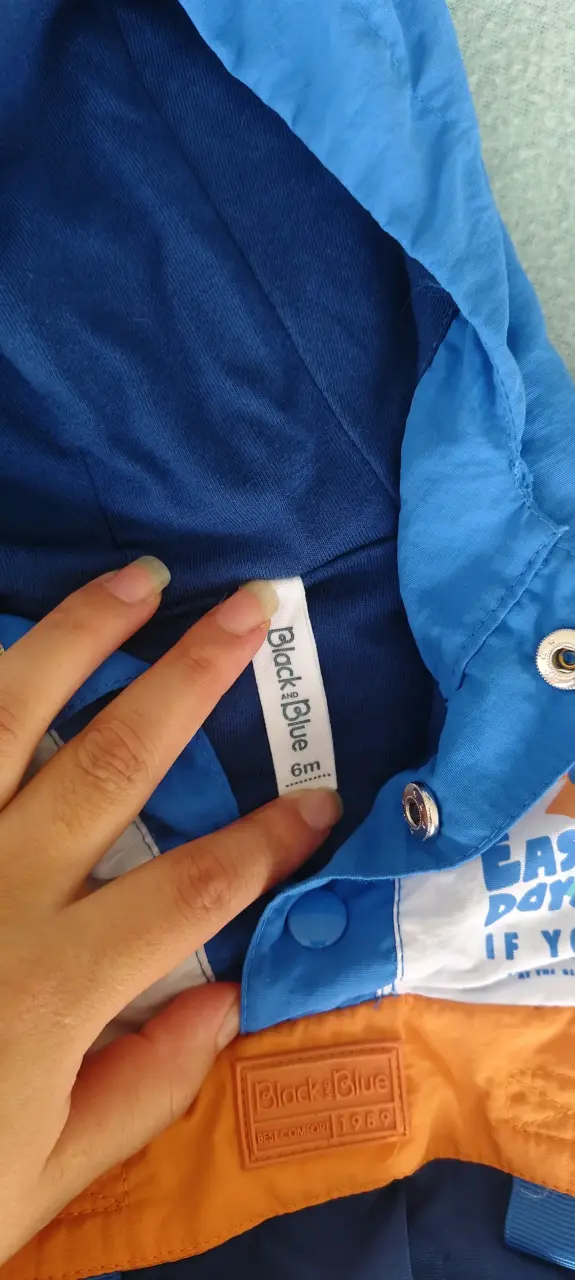 Chaqueta cortaviento Black and Blue - 3