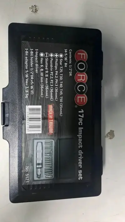 Juego de destornilladores de impacto 17 pzs Forc - miniatura 1