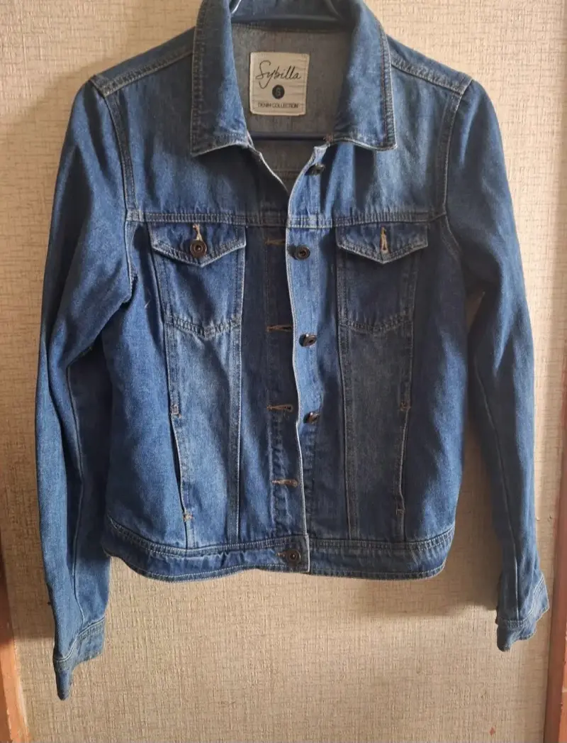 Chaqueta de mezclilla azul Sybilla para mujer - 1