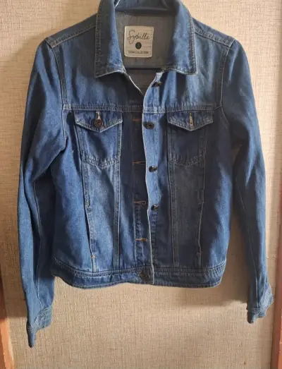 Chaqueta de mezclilla azul Sybilla para mujer - miniatura 1