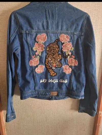 Chaqueta de mezclilla azul Sybilla para mujer - miniatura 2