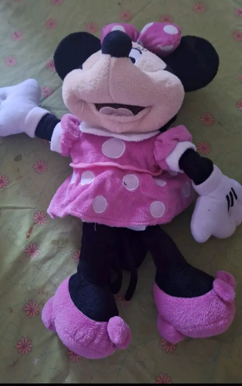 Mochila Peluche de Minnie Mouse en vestido rosa - 1