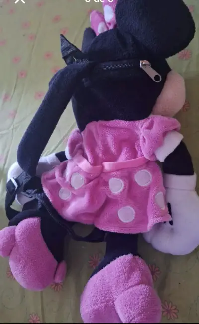 Mochila Peluche de Minnie Mouse en vestido rosa - miniatura 2