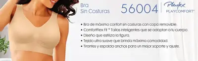 Top deportivo sin aro blanco para mujer - miniatura 4