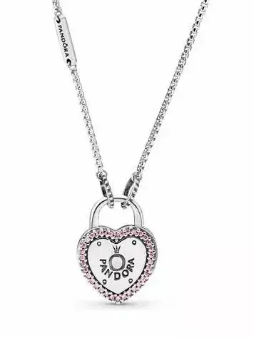 Collar Pandora No me olvides corazón Plata 925 - 2