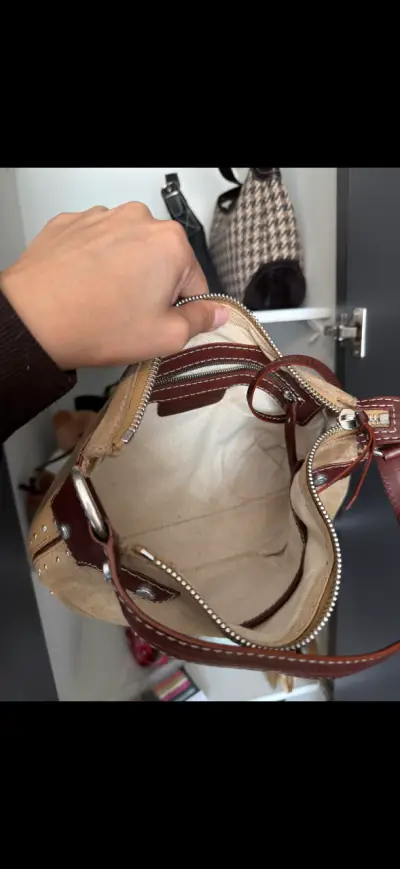 Cartera de cuero Michael Kors modelo Astor vintage - miniatura 6