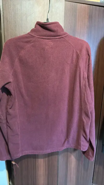 Polar fleece burdeos para mujer con cierre - miniatura 2