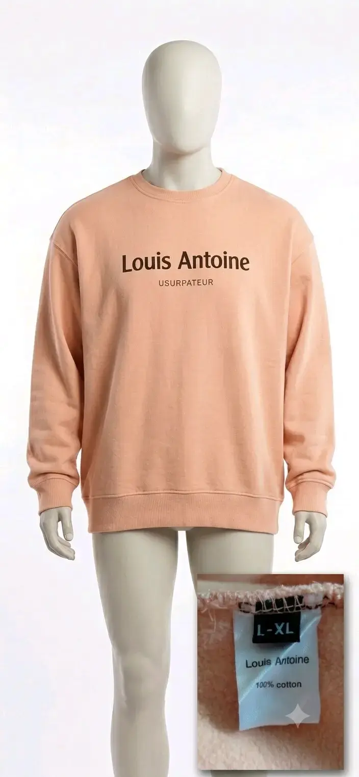 Polerón Louis Antoine Usurpateur algodón rosado
