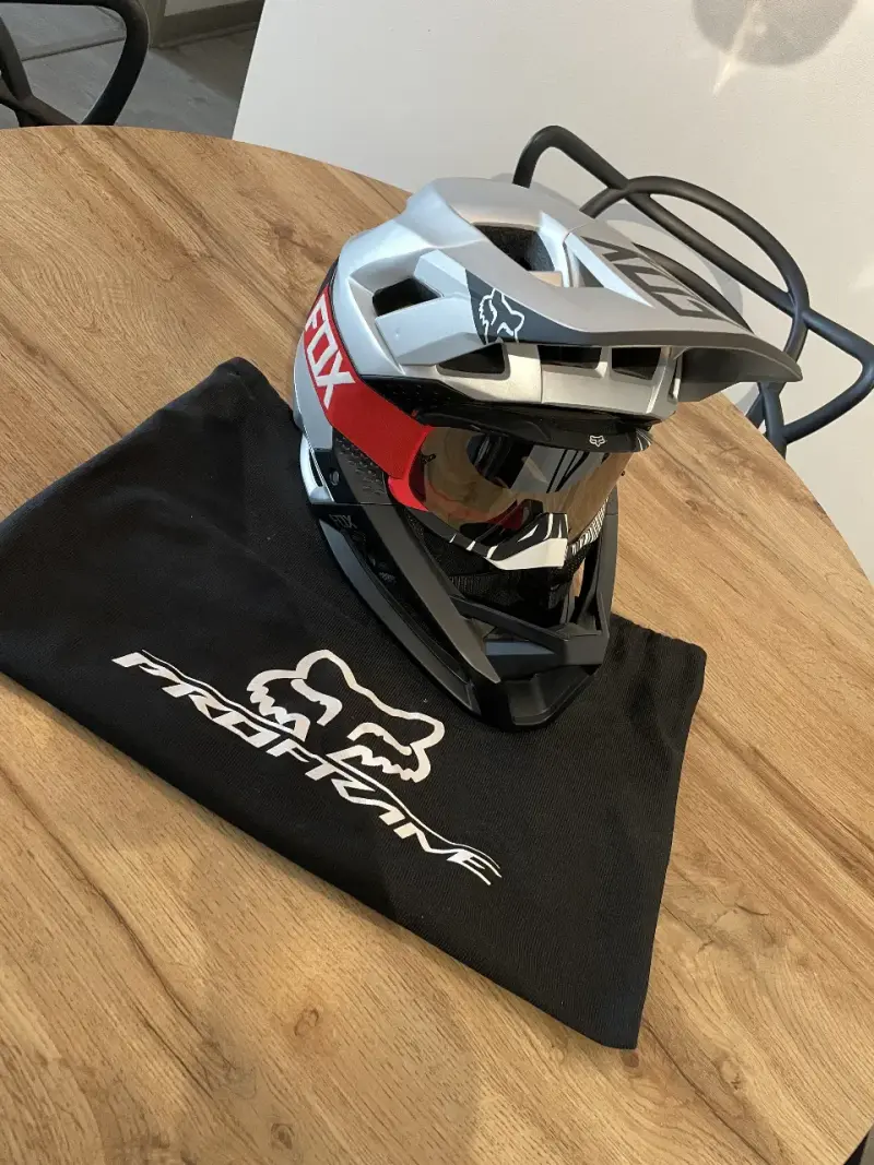 Casco Bici integral Fox Proframe XL + Antiparras - 1