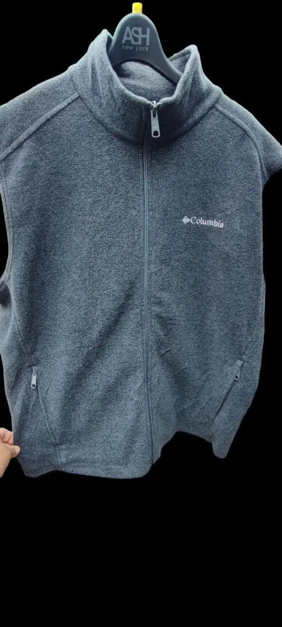 Chaqueta polar Columbia gris para hombre - 3