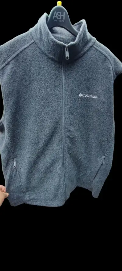 Chaqueta polar Columbia gris para hombre - miniatura 3