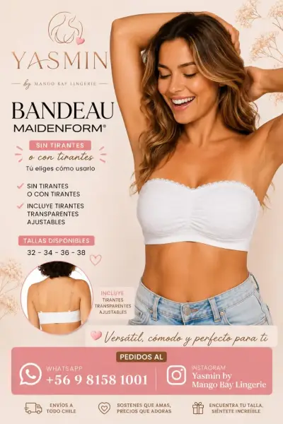 MAIDENFORM® Dream Lace Bandeau, sin aro. - miniatura 1
