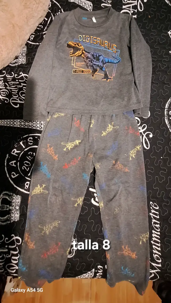Disfraz de dragón rojo para niños talla 6-8 - 3