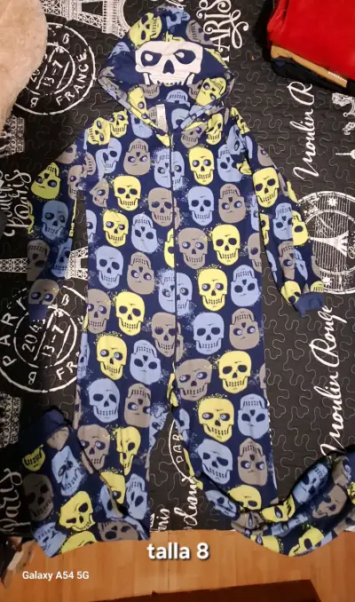 Disfraz de dragón rojo para niños talla 6-8 - miniatura 5