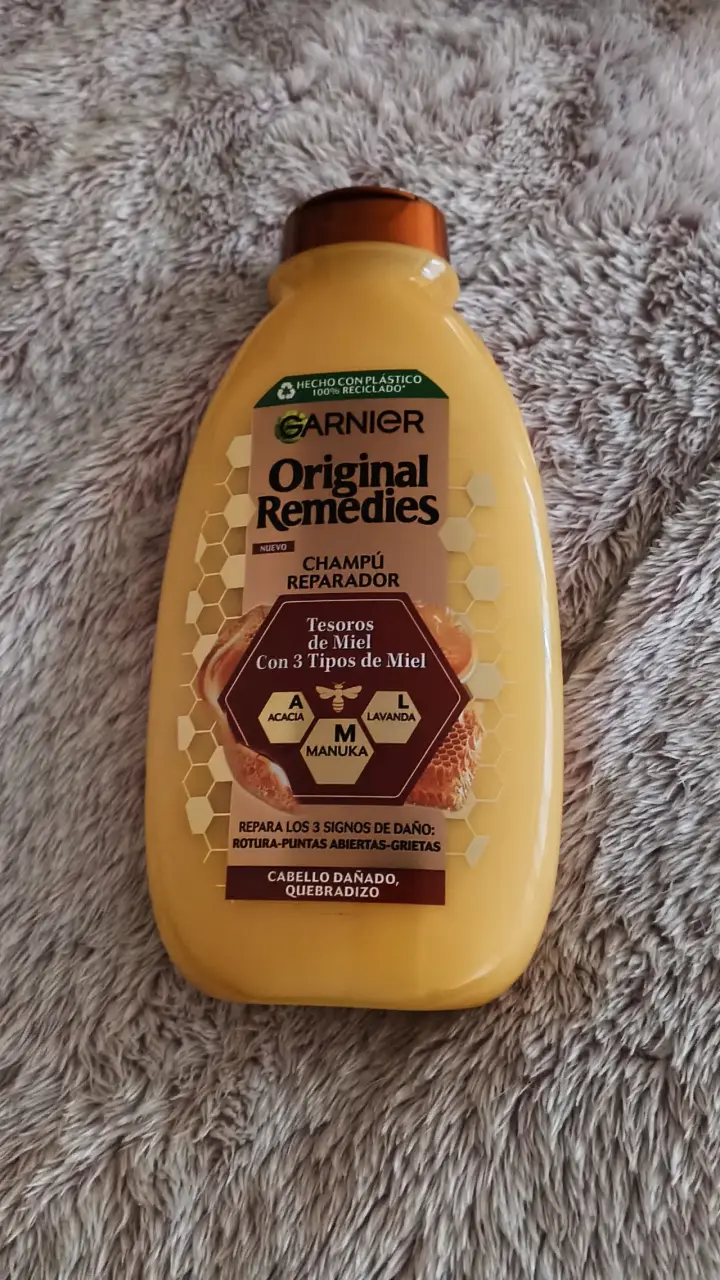 Champú reparador Garnier Original Remedies miel