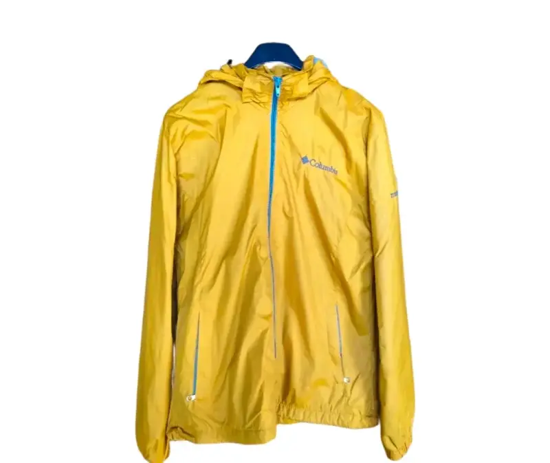 Chaqueta impermeable amarilla Columbia para hombre - 1