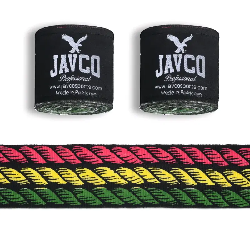 Vendas de boxeo JAYCO rojos con calaveras - 5