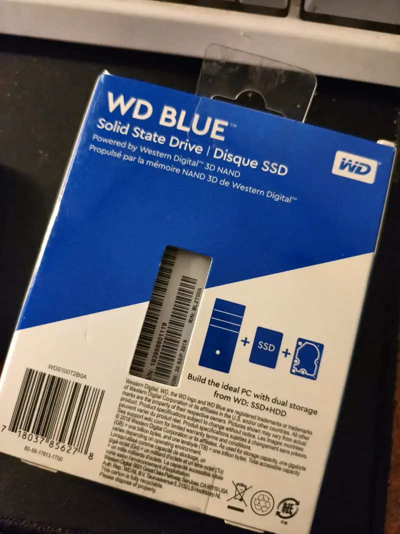 Disco Duro SSD WD Blue 1TB 3D NAND - 2