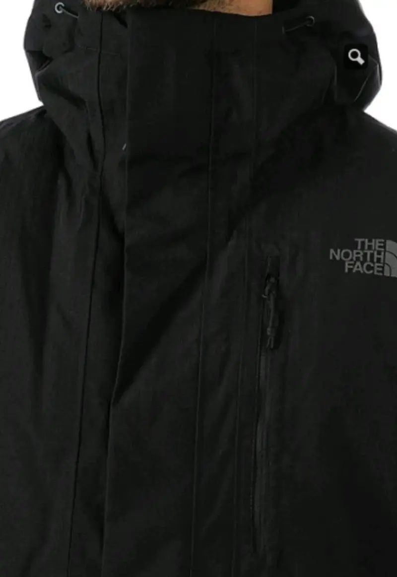 Chaqueta impermeable The North Face negra