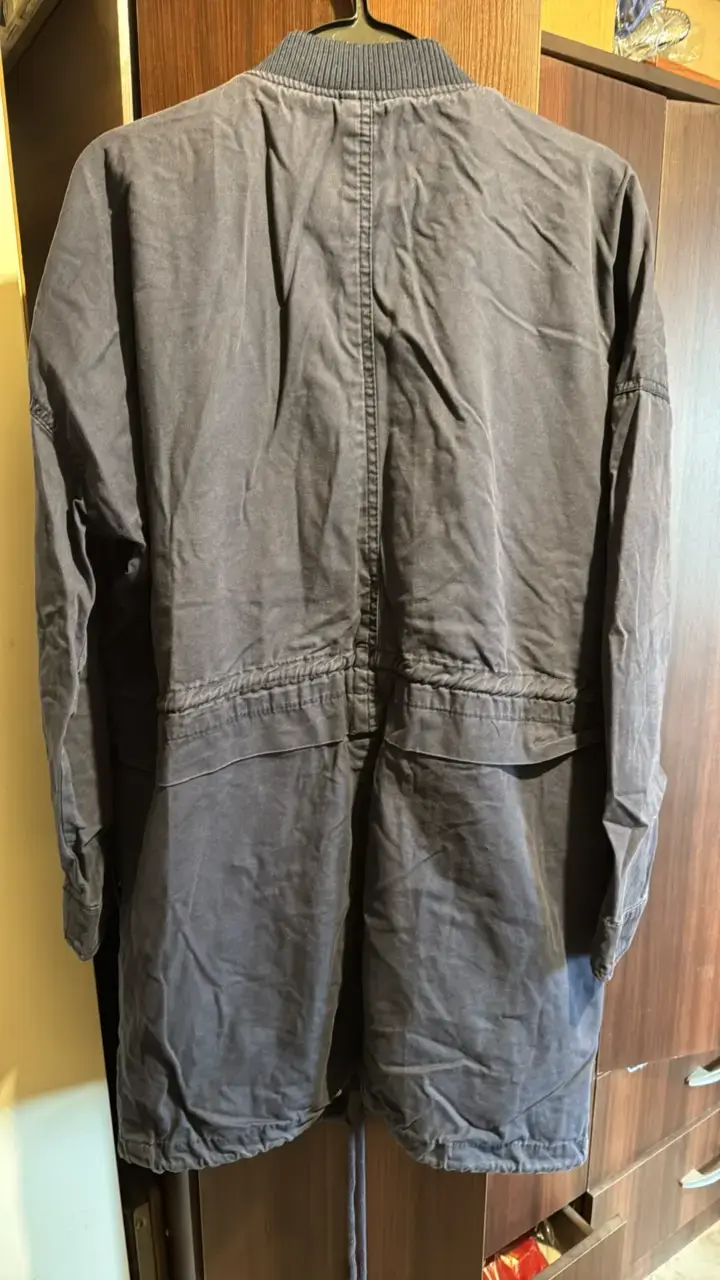 Chaqueta larga Pull&Bear gris para hombre - 2