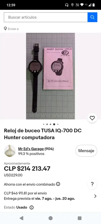 Reloj de buceo Cressi con funciones avanzadas - miniatura 4
