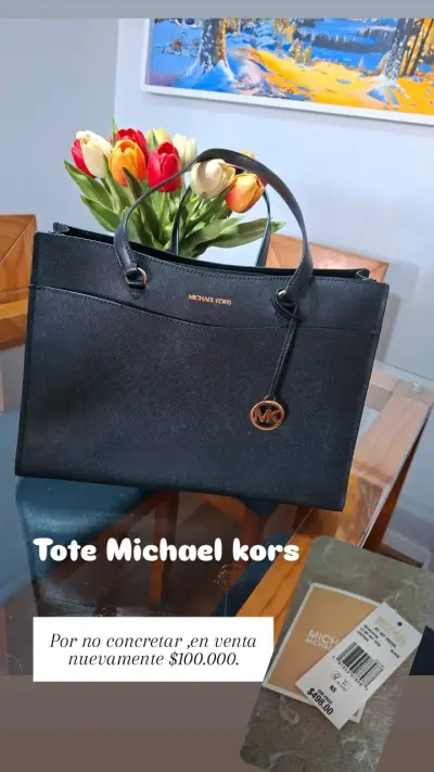Bolso tote Michael Kors negro elegante - miniatura 1