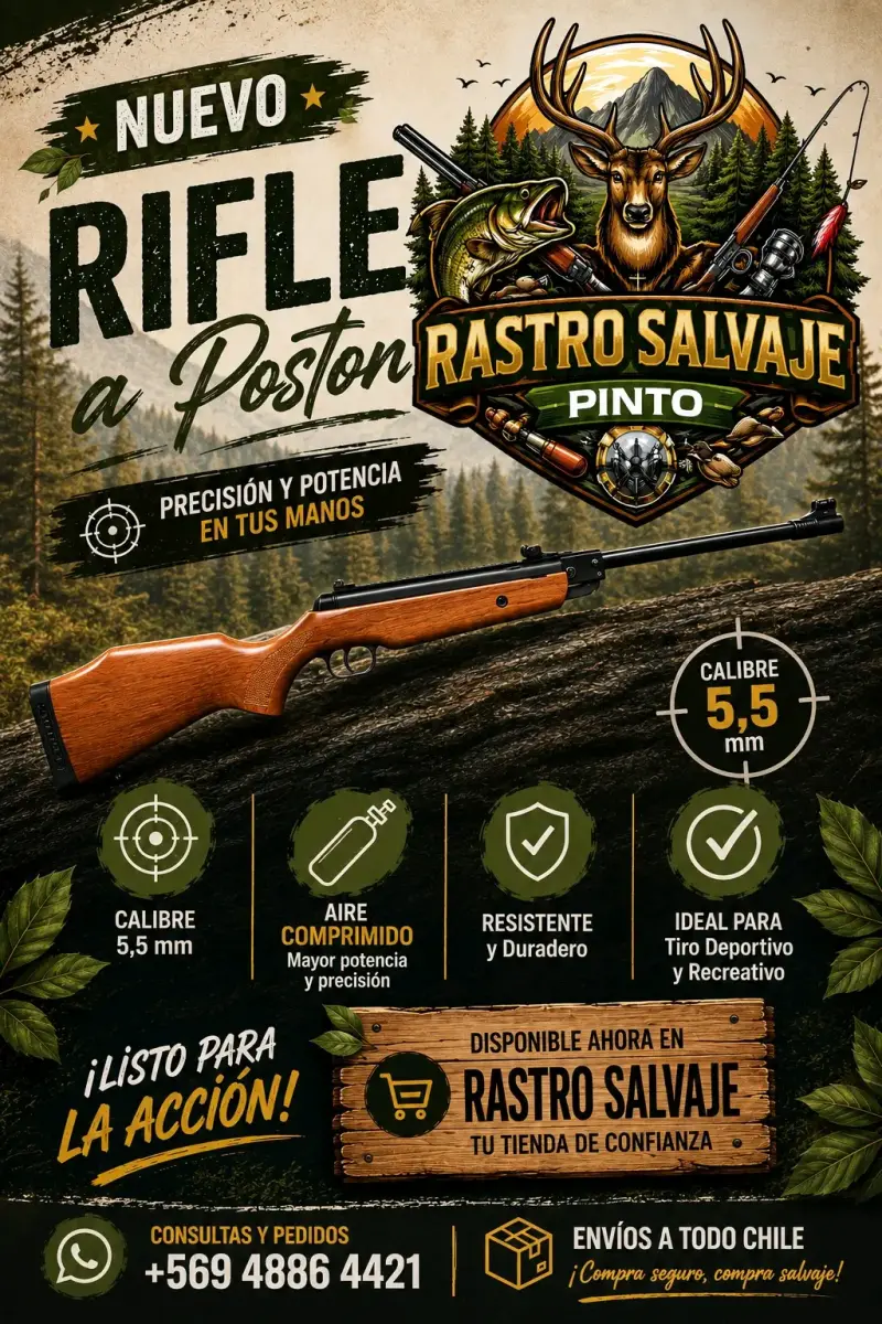 Rifle de aire comprimido 5.5 mm Rastro Salvaje