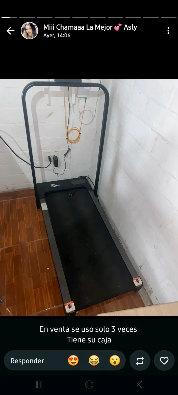 Caminadora eléctrica plegable en buen estado