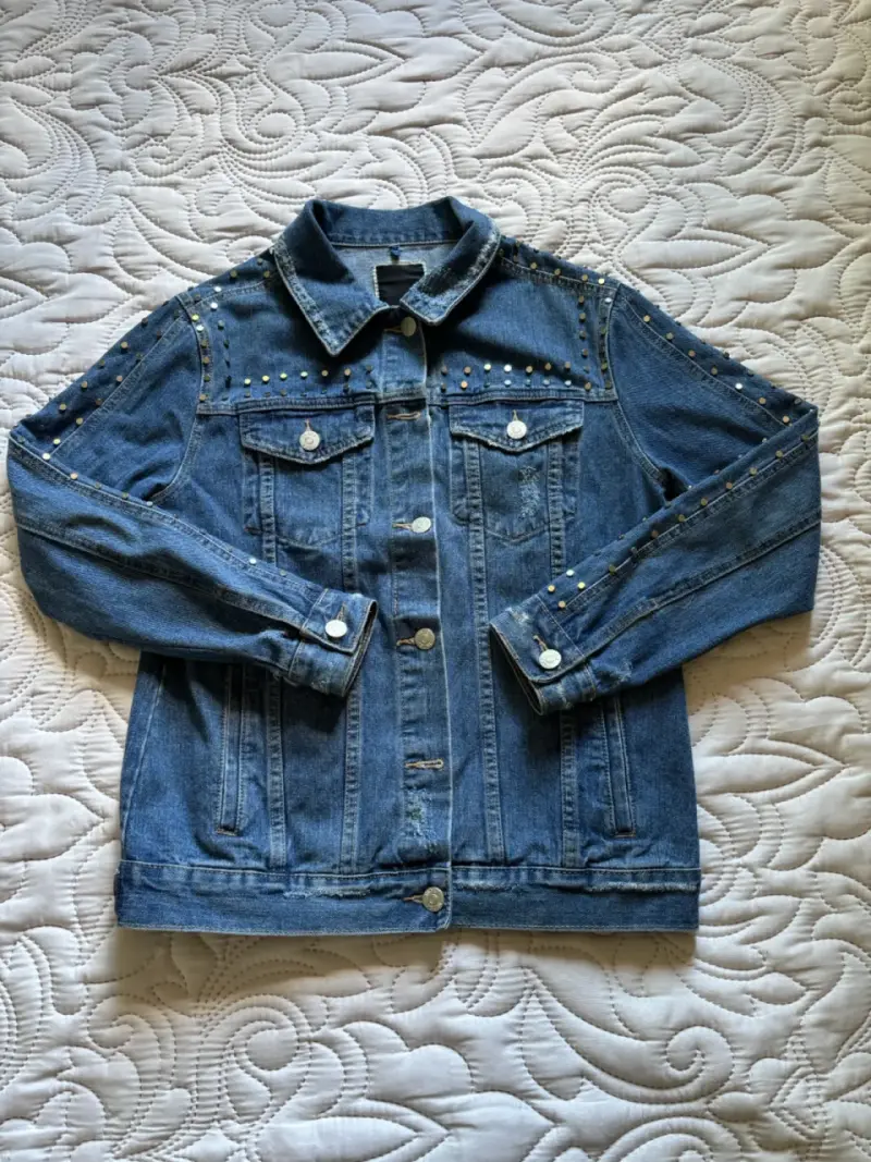Chaqueta Index de mezclilla con tachas mujer S - 2