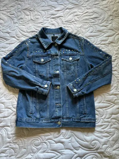 Chaqueta Index de mezclilla con tachas mujer S - miniatura 2